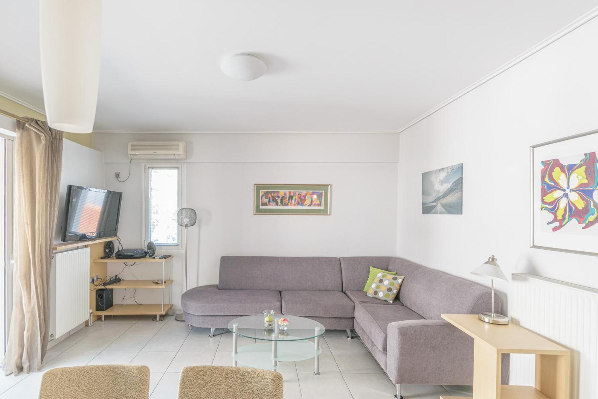 Apartmán Kesariani's Luxury 750s.f /70 S.m 2 Bedrms 1,5km To Center 1,3 Metro Evangelismos